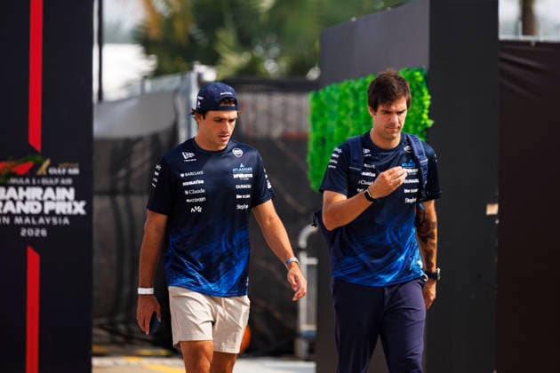 RECORD DATE NOT STATED 2nd October 2026; Sepang IC, Kuala Lumpur, Malaysia; Formula 1, Bahrain Grand Prix, Free Practice Day; Carlos Sainz Jr (55) of Spain and Atlassian Williams F1 Team arriving at the Bahrain Grand Prix StephenxBlackberry