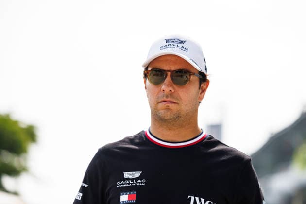 RECORD DATE NOT STATED 2nd October 2026; Sepang IC, Kuala Lumpur, Malaysia; Formula 1, Bahrain Grand Prix, Free Practice Day; Sergio Perez (11) of Mexico and Cadillac Formula 1 Team arriving at the Bahrain Grand Prix StephenxBlackberry
