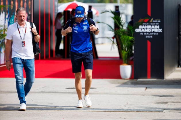 RECORD DATE NOT STATED 2nd October 2026; Sepang IC, Kuala Lumpur, Malaysia; Formula 1, Bahrain Grand Prix, Free Practice Day; Max Verstappen (3) of Netherlands and Oracle Red Bull Racing arriving at the Bahrain Grand Prix StephenxBlackberry