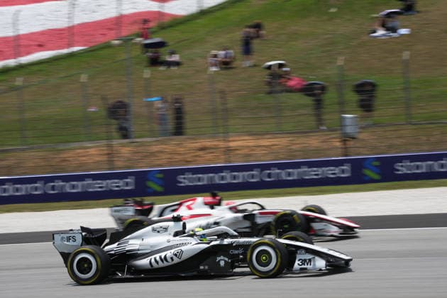 October 2, 2026, Sepang International Circuit, Kuala Lumpur, 2026 Formula 1 Gulf Air Bahrain Grand Prix, Sergio Perez (Mexico), Cadillac Formula 1 Team, Esteban Ocon (France), TGR Haas F1 Team. Photo by Hasan Bratic, DeFodi Images