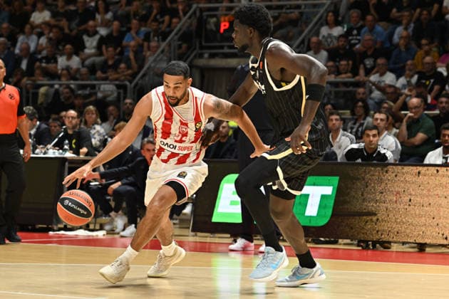 Virtus Bologna v Olympiacos Piraeus - Euroleague 2026 2027 Cory Joseph of Olympiacos Piraeus Basketball during the EuroLeague Basketball Championship 2026 2027, Matchday 3 of the regular season game between Virtus Bologna and Olympiacos Piraeus at PalaDozza in Bologna, Italy, on October 1, 2026. Bologna Italy Italy Copyright: xRobertoxTommasinix originalFilename:tommasini-virtusbo261001_npsnP