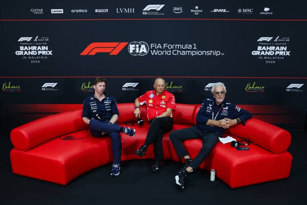 F1 - BAHRAIN GRAND PRIX IN MALAYSIA 2026 press conference, PK, Pressekonferenz VOWLES James, Team Principal of Williams F1 Team, VASSEUR FrÃ dÃ ric (fra), Team Principal & General Manager of the Scuderia Ferrari, BRIATORE Flavio (ita), Alpine F1 Team Executive Advisor, portrait during the 2026 Formula 1 Bahrain Grand Prix in Malaysia, 16th round of the 2026 Formula One World Championship, WM, Weltmeisterschaft from October 2 to 4, 2026 on the Sepang International Circuit, in Sepang, Malaysia - SepangMalaysia  Copyright: xANTONINxVINCENTx