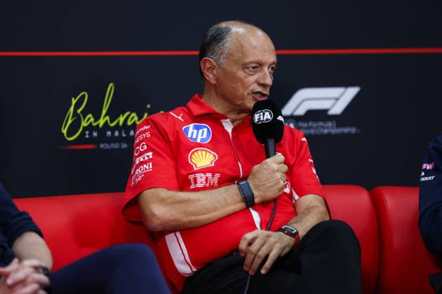 F1 - BAHRAIN GRAND PRIX IN MALAYSIA 2026 press conference, PK, Pressekonferenz VASSEUR FrÃ dÃ ric (fra), Team Principal & General Manager of the Scuderia Ferrari, portrait during the 2026 Formula 1 Bahrain Grand Prix in Malaysia, 16th round of the 2026 Formula One World Championship, WM, Weltmeisterschaft from October 2 to 4, 2026 on the Sepang International Circuit, in Sepang, Malaysia - SepangMalaysia  Copyright: xANTONINxVINCENTx