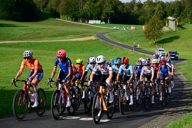 UEC 2026 Road European Championships Ljubljana 02 10 2026 SENCUR, SLOVENIA - OCTOBER 02 : Moors Fleur (BEL) during the Women U23 cycling road race at the 2026 UEC Road European Championships. An UCI Continental Championships cycling race of 88,4 km with start and finsih in Sencur on October 2, 2026 in Sencur, Slovenia, 02 10 2026 Sencur Slovenia  Copyright: xJanxDexMeuleneirx
