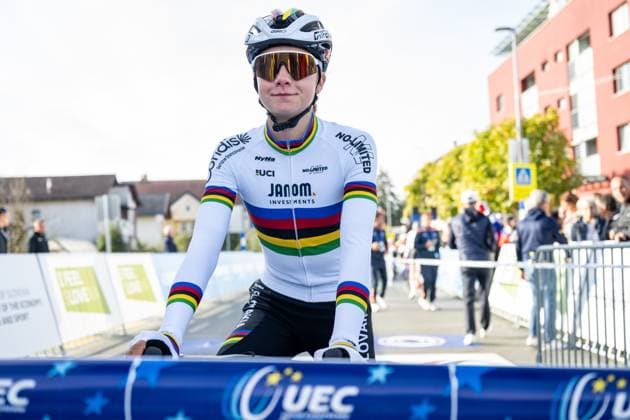 Slovakia s Viktoria Chladonova pictured before the Women U23 Road Race race (88,4km) at the cycling UEC Road European Championships, in Ljubljana, Slovenia Friday 2 October 2026. The UEC Road European Championships are taking place from 02 to 07 October in Ljubljana, Slovenia. JASPER JACOBS DAVIDxPINTENS  x188509520x