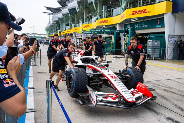 MOTORSPORTS - Formula 1 - 2026 Bahrain Grand Prix in Malaysia Photo by IPA ABACAPRESS.COM89208053 - TGR Haas F1 Team during Media Day for the 2026 Formula 1 Gulf Air Bahrain Grand Prix in Malaysia at the Sepang International Circuit in Sepang, Malaysia. Round 16 of 23 in the 2026 FIA Formula One World Championship, WM, Weltmeisterschaft held October 2–4, 2026. The race was moved from Bahrain to Malaysia and held at the Sepang International Circuit during the 2026 Bahrain Grand Prix in Malaysia, part of the Formula 1 Championship, on October 1, 2026. Copyright: xIPAxSport ABACAx