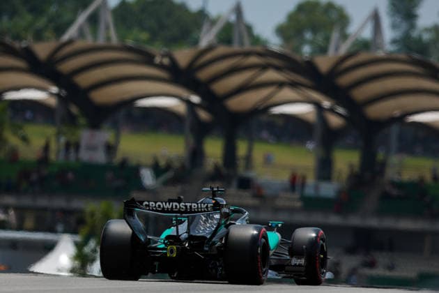 F1 - BAHRAIN GRAND PRIX IN MALAYSIA 2026 63 RUSSELL George (gbr), Mercedes AMG F1 Team W17, action during the 2026 Formula 1 Bahrain Grand Prix in Malaysia, 16th round of the 2026 Formula One World Championship, WM, Weltmeisterschaft from October 2 to 4, 2026 on the Sepang International Circuit, in Sepang, Malaysia - SepangMalaysia Copyright: xEricxAlonsox