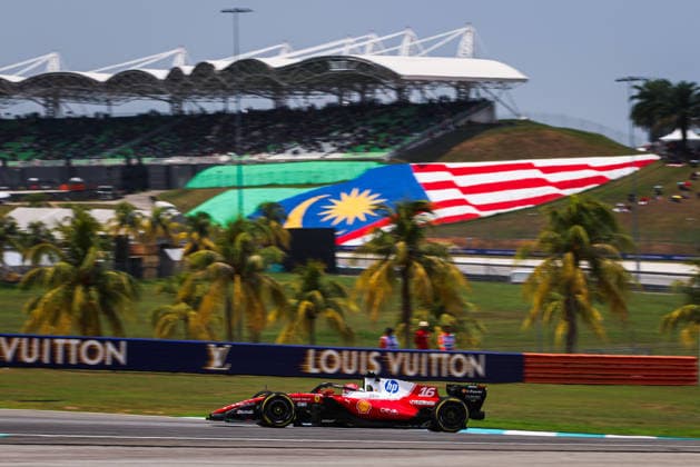 F1 - BAHRAIN GRAND PRIX IN MALAYSIA 2026 16 LECLERC Charles (mco), Scuderia Ferrari SF-26, action during the 2026 Formula 1 Bahrain Grand Prix in Malaysia, 16th round of the 2026 Formula One World Championship, WM, Weltmeisterschaft from October 2 to 4, 2026 on the Sepang International Circuit, in Sepang, Malaysia - SepangMalaysia  Copyright: xANTONINxVINCENTx