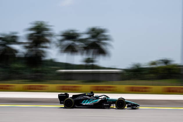 F1 - BAHRAIN GRAND PRIX IN MALAYSIA 2026 63 RUSSELL George (gbr), Mercedes AMG F1 Team W17, action during the 2026 Formula 1 Bahrain Grand Prix in Malaysia, 16th round of the 2026 Formula One World Championship, WM, Weltmeisterschaft from October 2 to 4, 2026 on the Sepang International Circuit, in Sepang, Malaysia - SepangMalaysia Copyright: xALBERTOxVIMERCATIx