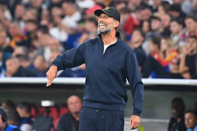 German National Team Coach Juergen KLOPP GER, gesturing, giving instructions, still image, cropped close-up, half-length portrait, soccer Nations League group stage, Group B, Matchday 3: Germany (GER) vs. Serbia (SRB) 2–0 on October 1, 2026, ALLIANZ ARENA