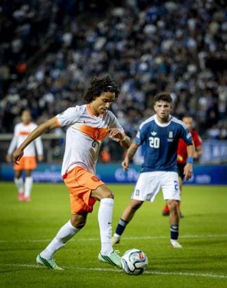 THESSALONIKI - Gjivai ZechiÃ«l of the Netherlands during the UEFA Nations League match between Greece and the Netherlands at Toumba Stadium on October 1, 2026, in Greece. KOEN VAN WEEL ANP xVIxANPxSportx xxANPxIVx 571180789 originalFilename: 571180789