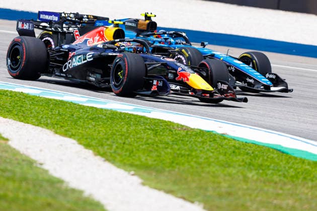 RECORD DATE NOT STATED 2nd October 2026; Sepang IC, Kuala Lumpur, Malaysia; Formula 1, Bahrain Grand Prix, Free Practice Day; Oracle Red Bull Racing driver Isack Hadjar of France, Atlassian Williams F1 Team driver Carlos Sainz Jr of Spain during free practice 1 at the Bahrain Grand Prix StephenxBlackberry