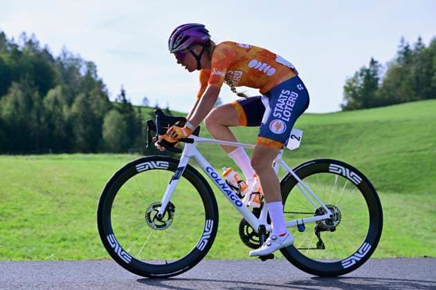 UEC 2026 Road European Championships Ljubljana 02 10 2026 SENCUR, SLOVENIA - OCTOBER 02 : Knaven Fee (NED) during the Women U23 cycling road race at the 2026 UEC Road European Championships. An UCI Continental Championships cycling race of 88,4 km with start and finsih in Sencur on October 2, 2026 in Sencur, Slovenia, 02 10 2026 Sencur Slovenia  Copyright: xJanxDexMeuleneirx