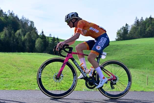 UEC 2026 Road European Championships Ljubljana 02 10 2026 SENCUR, SLOVENIA - OCTOBER 02 : Knaven Mirre (NED) during the Women U23 cycling road race at the 2026 UEC Road European Championships. An UCI Continental Championships cycling race of 88,4 km with start and finsih in Sencur on October 2, 2026 in Sencur, Slovenia, 02 10 2026 Sencur Slovenia  Copyright: xJanxDexMeuleneirx