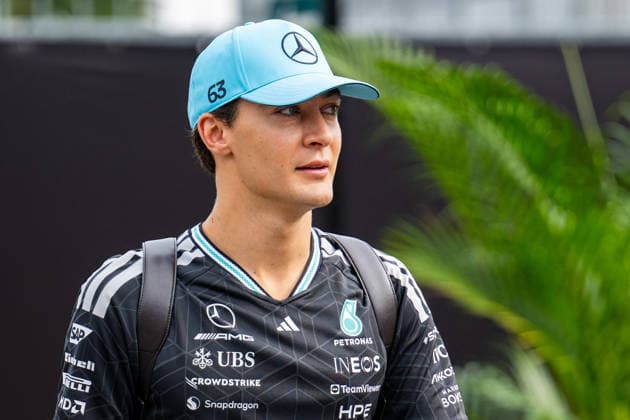 MOTORSPORTS - Formula 1 - 2026 Gulf Air Bahrain Grand Prix in Malaysia - Round 16 of 23 - Sepang International Circuit, Sepang, Malaysia Photo by IPA ABACAPRESS.COM89209393 - George Russell (GBR) - Mercedes-AMG PETRONAS F1 Team on Friday of the 2026 Formula 1 Gulf Air Bahrain Grand Prix in Malaysia at the Sepang International Circuit in Sepang, Malaysia. Round 16 of 23 of the 2026 FIA Formula One World Championship, WM, Weltmeisterschaft held October 2–4, 2026. The race was moved from Bahrain to Malaysia and held at the Sepang International Circuit during the 2026 Formula 1 Gulf Air Bahrain Grand Prix in Malaysia—Round 16 of 23—at the Sepang International Circuit in Sepang, Malaysia, as part of the Formula 1 Championship on October 2, 2026 Copyright: xIPAxSport ABACAx