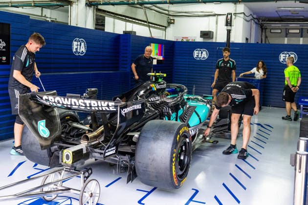 2026 Formula 1 Malaysia GP - Media Day Mercedes-AMG Petronas F1 Team during Media Day of Formula 1 Gulf Air Bahrain Grand Prix in Malaysia 2026 at Sepang International Circuit in Sepang, Malaysia. Round 16 of 23 of the 2026 FIA Formula One World Championship, WM, Weltmeisterschaft held October 2-4, 2026. The race was relocated from Bahrain to Malaysia and held at Sepang International Circuit. Photo by Alessio De Marco ABACAPRESS.COM Sepang Selangor Malaysia Copyright: xDexMarcoxAlessio ABACAx