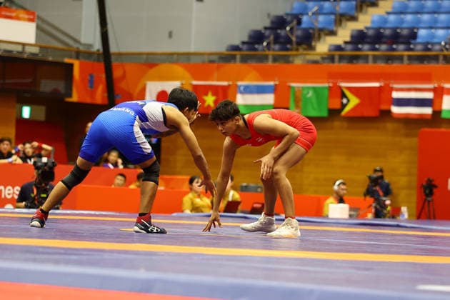 Asian Games 2026 Aichi-Nagoya, Japan Women Wrestling 50 KG Dipanshi India vs DIT SAMNANG of Cambodia DIT SAMNANG 11 - Dipanshi 0 VSU 4-0 Victory for Dipanshi for Technical Superiority without any point scored by Dipanshi. Aichi, Nagoya Japan Copyright: xSeshadrixSukumarx