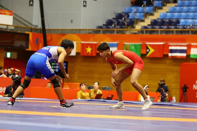 Asian Games 2026 Aichi-Nagoya, Japan Women Wrestling 50 KG Dipanshi India vs DIT SAMNANG of Cambodia DIT SAMNANG 11 - Dipanshi 0 VSU 4-0 Victory for Dipanshi for Technical Superiority without any point scored by Dipanshi. Aichi, Nagoya Japan Copyright: xSeshadrixSukumarx