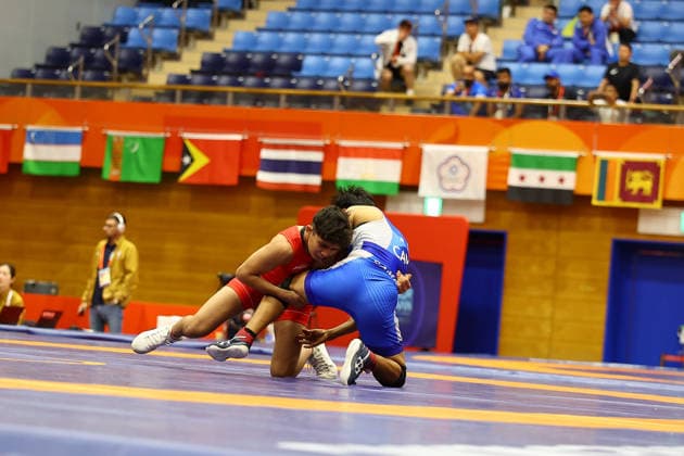 Asian Games 2026 Aichi-Nagoya, Japan Women Wrestling 50 KG Dipanshi India vs DIT SAMNANG of Cambodia DIT SAMNANG 11 - Dipanshi 0 VSU 4-0 Victory for Dipanshi for Technical Superiority without any point scored by Dipanshi. Aichi, Nagoya Japan Copyright: xSeshadrixSukumarx