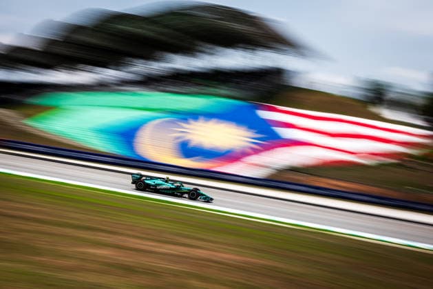 2026 Formula One Bahrain Grand Prix Sepang Circuit, Kuala Lumpur, Malaysia. 2.October.2026; Fernando Alonso of Spain and Aston Martin Aramco F1 Team during Free Practice 1 Formula One Bahrain Grand Prix Kuala Lumpur Sepang Circuit Malaysia Copyright: xJayxHiranox