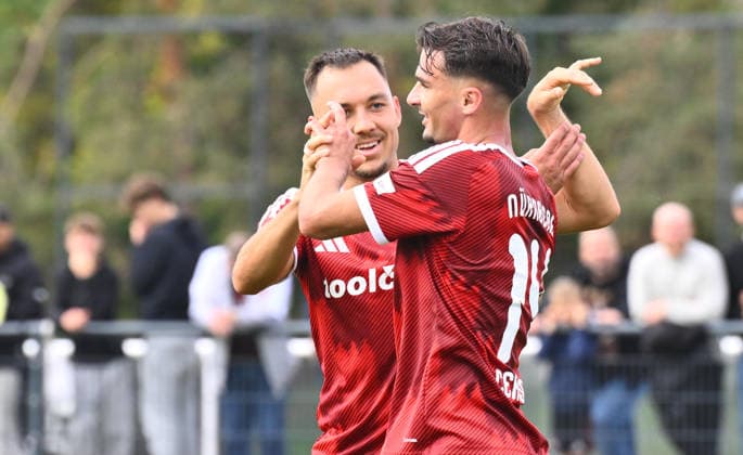 October 2, 2026 Soccer Season 2026–2027 Exhibition Match Friendly Match Preseason Match 1. FC Nürnberg Nuremberg FCN Club FC Ingolstadt FCI Schanzer Sports Photo Zink xwoxzix Goal Celebration Cheering Joy After a Goal Goal Tshot to make it 3–0 by Andrea Ceresoli 14, 1 FC Nuremberg FCN