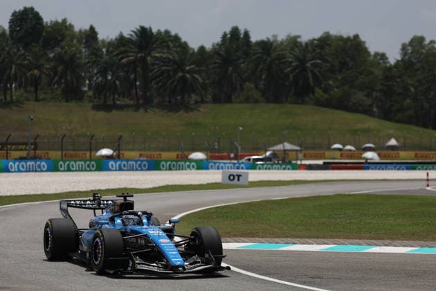 F1 Bahrain GP practice session in Malaysia SEPANG, MALAYSIA - OCTOBER 2: Alexander Albon of Atlassian Williams during the practice ahead of the Formula 1 Bahrain Grand Prix at Sepang International Circuit in Sepnag, Malaysia on October 2, 2026. Jakub Porzycki Anadolu Sepang Malaysia. Editorial use only. Please get in touch for any other usage. Copyright: x2026xAnadoluxJakubxPorzyckix