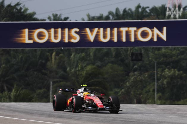 F1 Bahrain GP practice session in Malaysia SEPANG, MALAYSIA - OCTOBER 2: Lewis Hamilton of Ferrari during the practice ahead of the Formula 1 Bahrain Grand Prix at Sepang International Circuit in Sepnag, Malaysia on October 2, 2026. Jakub Porzycki Anadolu Sepang Malaysia. Editorial use only. Please get in touch for any other usage. Copyright: x2026xAnadoluxJakubxPorzyckix