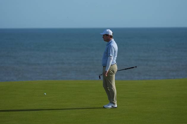 Robert MacIntyre on the 4th green Alfred Dunhill Links Championship, Round 2, Kingsbarns, Tayside, UK, Scotland - 02 Oct 2026 United Kingdom  Copyright: xStuartxWallace Shutterstockx 17181491bb