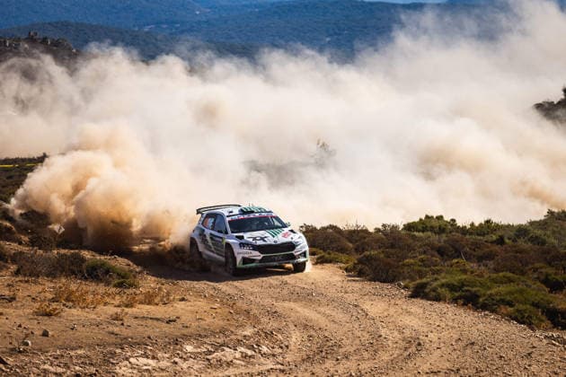AUTO - WRC, Motorsport Rallye, WM - RALLY ITALIA SARDEGNA 2026 20 Robert VIRVES, Jakko VIILO, SKODA Fabia RS, action during the 2026 Rally Italia Sardegna, 13th round of the 2026 WRC World Rally Car Championship, from October 1 to 4, 2026 at Alghero, Italy - AlgheroItaly  Copyright: xNikosxKatikisx