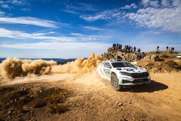 AUTO - WRC, Motorsport Rallye, WM - RALLY ITALIA SARDEGNA 2026 20 Robert VIRVES, Jakko VIILO, SKODA Fabia RS, action during the 2026 Rally Italia Sardegna, 13th round of the 2026 WRC World Rally Car Championship, from October 1 to 4, 2026 at Alghero, Italy - AlgheroItaly  Copyright: xNikosxKatikisx