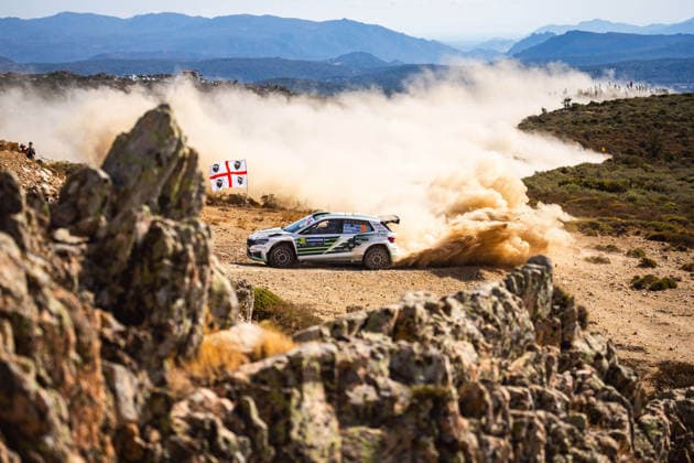 AUTO - WRC, Motorsport Rallye, WM - RALLY ITALIA SARDEGNA 2026 20 Robert VIRVES, Jakko VIILO, SKODA Fabia RS, action during the 2026 Rally Italia Sardegna, 13th round of the 2026 WRC World Rally Car Championship, from October 1 to 4, 2026 at Alghero, Italy - AlgheroItaly  Copyright: xNikosxKatikisx