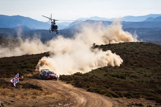 AUTO - WRC, Motorsport Rallye, WM - RALLY ITALIA SARDEGNA 2026 05 Sami PAJARI, Marko SALMINEN, TOYOTA GR Yaris Rally1, action during the 2026 Rally Italia Sardegna, 13th round of the 2026 WRC World Rally Car Championship, from October 1 to 4, 2026 at Alghero, Italy - AlgheroItaly  Copyright: xNikosxKatikisx