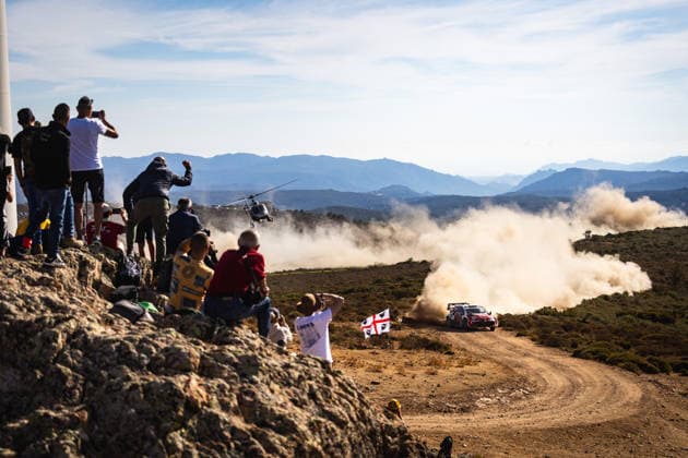 AUTO - WRC, Motorsport Rallye, WM - RALLY ITALIA SARDEGNA 2026 33 Elfyn EVANS, Scott MARTIN, TOYOTA GR Yaris Rally1, action during the 2026 Rally Italia Sardegna, 13th round of the 2026 WRC World Rally Car Championship, from October 1 to 4, 2026 at Alghero, Italy - AlgheroItaly  Copyright: xNikosxKatikisx
