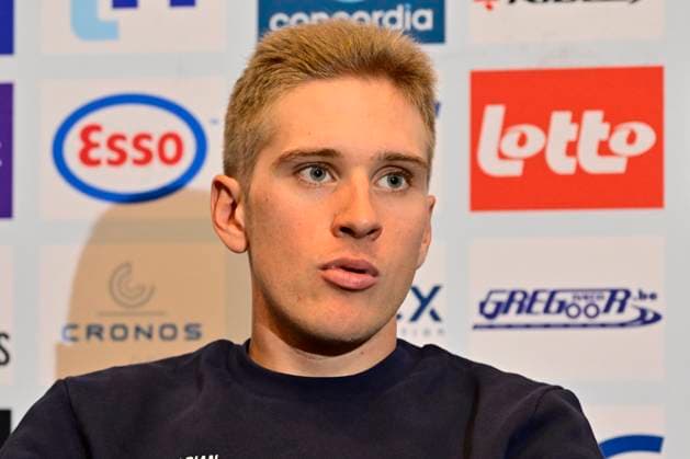 UEC 2026 Road European Championships Ljubljana - media activities 02 10 2026 LJUBLJANA, SLOVENIA - OCTOBER 02 : Vervaeke Louis (BEL), Van Wilder Ilan (BEL), De Pestel Sander (BEL), Debruyne Ramses (BEL) and Berckmoes Jenno (BEL) during a press conference, PK, Pressekonferenz at the 2026 UEC Road European Championships. An UCI Continental Championships cycling race of 88,4 km with start and finsih in Sencur on October 2, 2026 in Ljubljana, Slovenia, 02 10 2026 Ljubljana Slovenia  Copyright: xJanxDexMeuleneirx