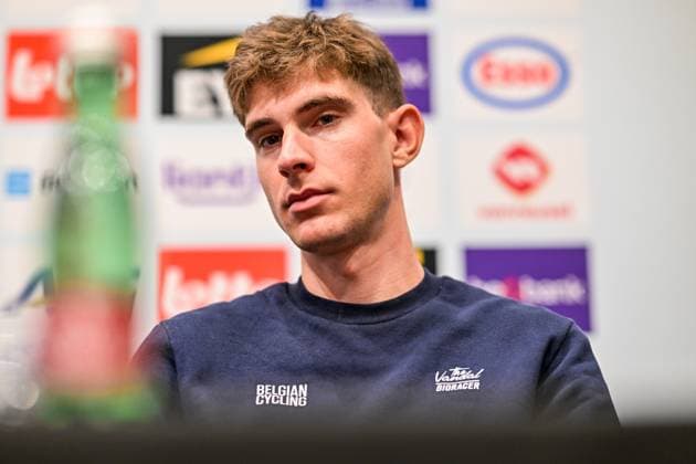 Belgian Ramses Debruyne is pictured during a press conference, PK, Pressekonferenz ahead of the cycling European Championships, in Ljubljana, Slovenia, Friday 2 October 2026. The UEC road championships are taking place from 03 to 07 October. DAVIDxPINTENS  x188534133x