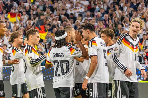 October 1, 2026 Germany vs. Serbia, Munich, October 1, 2026, Soccer, Nations League, 2026–2027 Season, Germany vs. Serbia, Germany, Celebration, Goal 1–0, Bischof