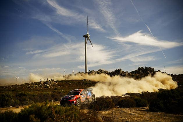 MOTORSPORTS - Rally - WRC, Motorsport Rallye, WM Rally Italia Sardegna Photo by IPA ABACAPRESS.COM89219289 - Driver Gus Greensmith and co-driver Jonas Andersson of the Team Toyota GR Yaris Rally2 WRC2 are in second place on the second day of the 2026 FIA World Rally Championship (WRC) Rally Italia Sardegna, October 2, in Alghero, Sardinia, Italy. Italia Italy  Copyright: xIPAxSport ABACAx