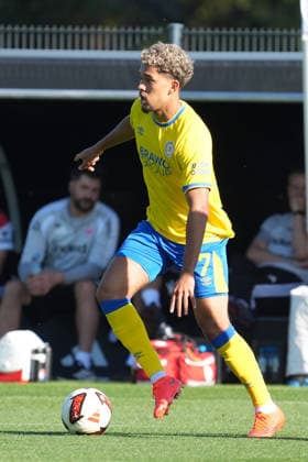 Aaron Opoku, Eintracht Braunschweig, February 17, 2026, Bundesliga, 2026–27 season, Eintracht Frankfurt vs. Eintracht Braunschweig, Deutsche Bank Park, training field, friendly match