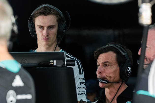 F1 - BAHRAIN GRAND PRIX IN MALAYSIA 2026 POURCHAIRE ThÃ o (fra), Development Driver of Mercedes AMG F1 Team, portrait and WOLFF Toto (aut), Team Principal & CEO of Mercedes AMG F1 Team, portrait during the 2026 Formula 1 Bahrain Grand Prix in Malaysia, 16th round of the 2026 Formula One World Championship, WM, Weltmeisterschaft from October 2 to 4, 2026 on the Sepang International Circuit, in Sepang, Malaysia - SepangMalaysia  Copyright: xEricxAlonsox