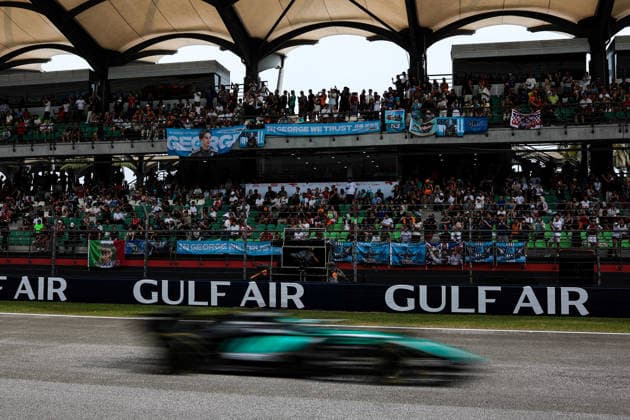 F1 - BAHRAIN GRAND PRIX IN MALAYSIA 2026 63 RUSSELL George (gbr), Mercedes AMG F1 Team W17, action during the 2026 Formula 1 Bahrain Grand Prix in Malaysia, 16th round of the 2026 Formula One World Championship, WM, Weltmeisterschaft from October 2 to 4, 2026 on the Sepang International Circuit, in Sepang, Malaysia - SepangMalaysia Copyright: xEricxAlonsox