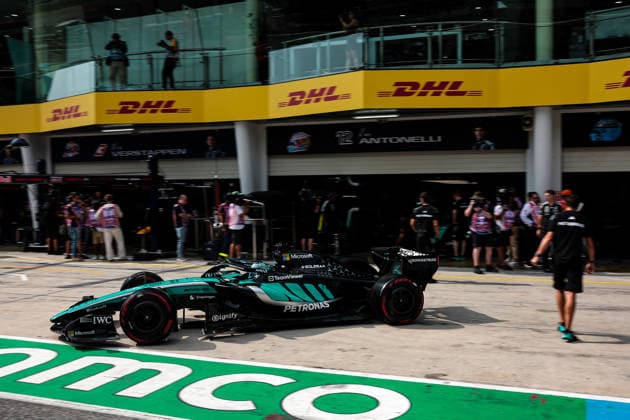 F1 - BAHRAIN GRAND PRIX IN MALAYSIA 2026 63 RUSSELL George (gbr), Mercedes AMG F1 Team W17, action during the 2026 Formula 1 Bahrain Grand Prix in Malaysia, 16th round of the 2026 Formula One World Championship, WM, Weltmeisterschaft from October 2 to 4, 2026 on the Sepang International Circuit, in Sepang, Malaysia - SepangMalaysia Copyright: xEricxAlonsox