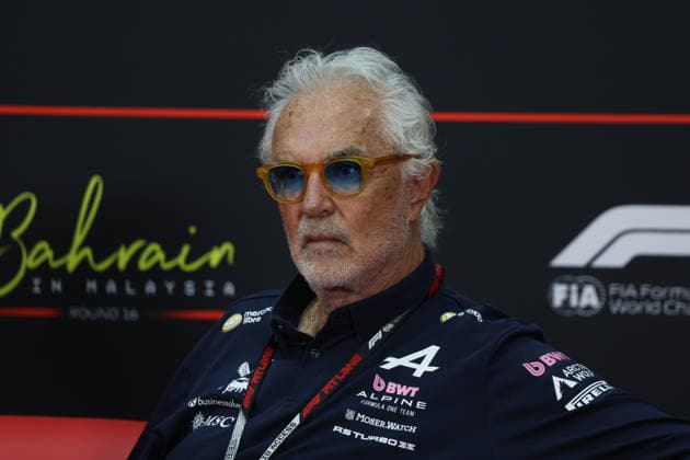 F1 Bahrain Grand Prix Practice 1 And Practice 2 Flavio Briatore during the press conference, PK, Pressekonferenz ahead of the Formula 1 Bahrain Grand Prix at Sepang International Circuit in Sepang, Malaysia on October 2, 2026. Sepang Malaysia Copyright: xJakubxPorzyckix originalFilename:porzycki-f1bahrai261002_npKu9