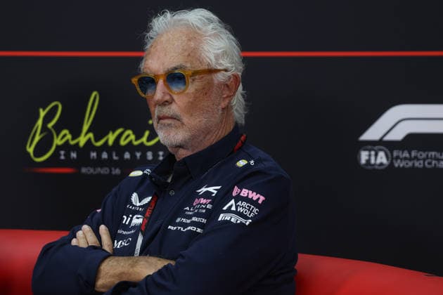 F1 Bahrain Grand Prix Practice 1 And Practice 2 Flavio Briatore during the press conference, PK, Pressekonferenz ahead of the Formula 1 Bahrain Grand Prix at Sepang International Circuit in Sepang, Malaysia on October 2, 2026. Sepang Malaysia  Copyright: xJakubxPorzyckix originalFilename:porzycki-f1bahrai261002_npT58.jpg
