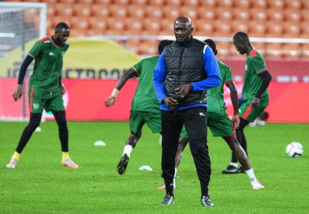 Russia Soccer Friendly Namibia Training 9256335 02.10.2026 Namibia s head coach Collin Benjamin attends a training session on the eve of the friendly soccer match against Russia at Yekaterinburg Arena in Yekaterinburg, Russia. Grigory Sysoev Sputnik Yekaterinburg Russia  Copyright: xGrigoryxSysoevx