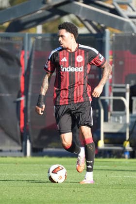 Nnamdi Collins Eintracht Frankfurt October 2, 2026 Bundesliga, Season 26–27 Eintracht Frankfurt vs. Eintracht Braunschweig, Deutsche Bank Park, Training Field, Friendly Match
