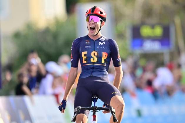 UEC 2026 Road European Championships Ljubljana 02 10 2026 LJUBLJANA, SLOVENIA - OCTOBER 02 : Alvarez Hector (ESP) wins during the Men U23 cycling road race at the 2026 UEC Road European Championships. An UCI Continental Championships cycling race of 141,9 km with start in Ljubljana and finish in Sencur on October 2, 2026 in Ljubljana, Slovenia, 02 10 2026 Ljubljana Slovenia  Copyright: xJanxDexMeuleneirx