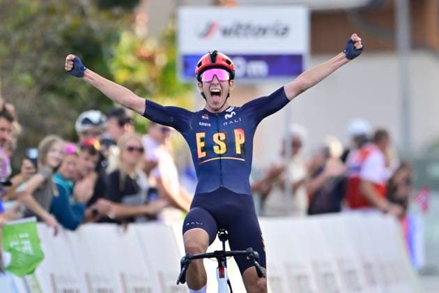 UEC 2026 Road European Championships Ljubljana 02 10 2026 LJUBLJANA, SLOVENIA - OCTOBER 02 : Alvarez Hector (ESP) wins during the Men U23 cycling road race at the 2026 UEC Road European Championships. An UCI Continental Championships cycling race of 141,9 km with start in Ljubljana and finish in Sencur on October 2, 2026 in Ljubljana, Slovenia, 02 10 2026 Ljubljana Slovenia  Copyright: xJanxDexMeuleneirx