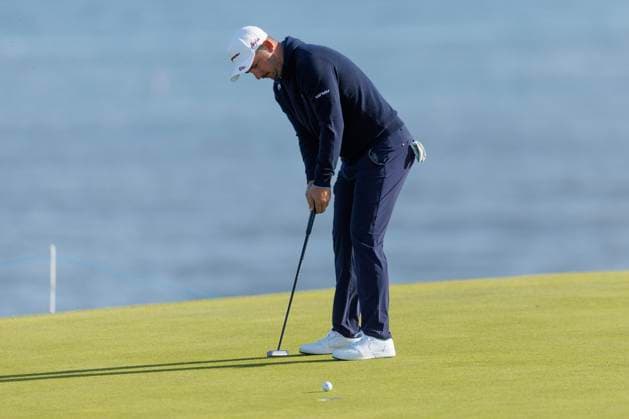 RECORD DATE NOT STATED 2nd October 2026; Kingsbarns Golf Links, St Andrews, Scotland; DP World Tour Golf, Alfred Dunhill Links Championship, Day 2; Lucas Herbert of Australia holes a birdie putt on the fourth green DavidxYoung