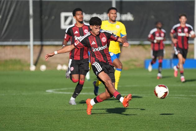 Ayoube Amaimouni Echghouyab Eintracht Frankfurt October 2, 2026 Bundesliga, Season 26–27 Eintracht Frankfurt vs. Eintracht Braunschweig, Deutsche Bank Park, Training Field, Friendly Match