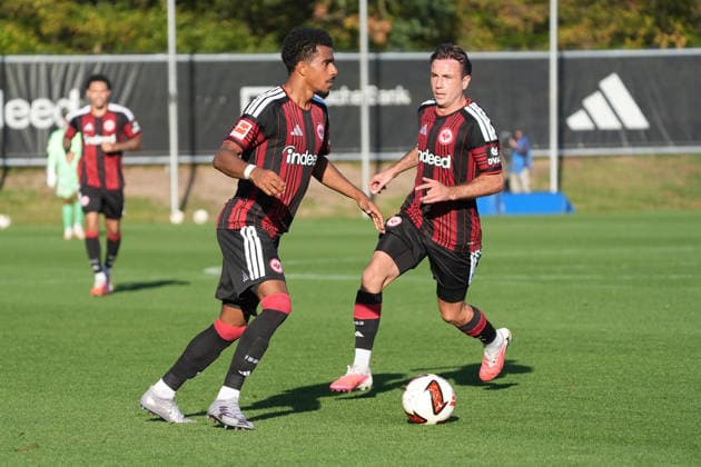 Ansgar Knauff, Eintracht Frankfurt, October 2, 2026, Bundesliga, 2026–27 season, Eintracht Frankfurt vs. Eintracht Braunschweig, Deutsche Bank Park, training field, friendly match